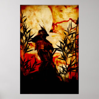 Samurai voor gevecht poster
