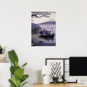 Samurai Wall Art Mount Fuji Japanese Poster (Bureau à domicile)