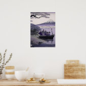 Samurai Wall Art Mount Fuji Japanese Poster (Cuisine)