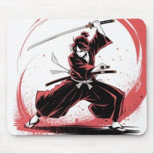 Samurai Warrior Anime Muismat