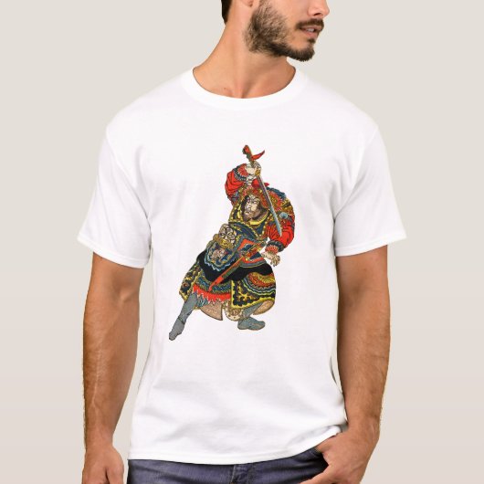  Samurai Warrior Aziatische kunst T-shirt (Voorkant)