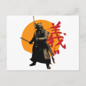 Samurai Warrior Briefkaart (Voorkant)