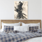 Samurai Warrior Canvas Afdruk (Insitu (Slaapkamer))