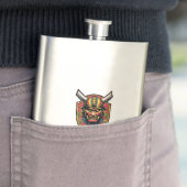 Samurai Warrior Flask Flacon (Voorbeeld)