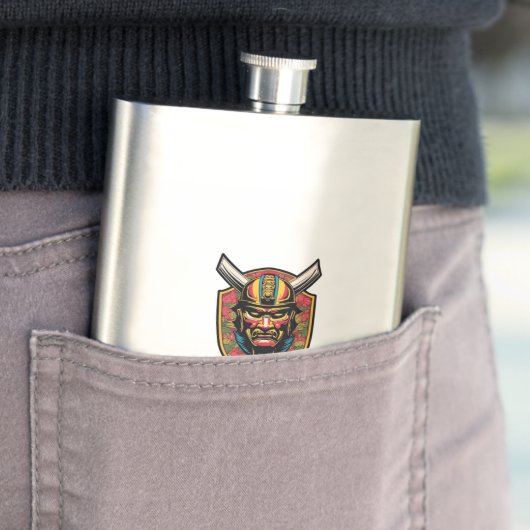 Samurai Warrior Flask Flacon (Voorbeeld)