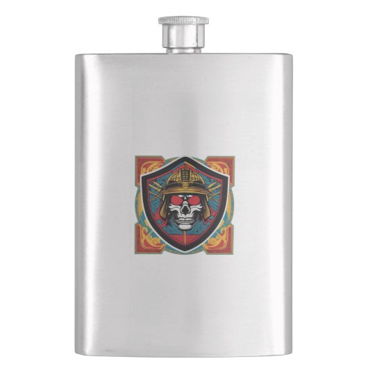 Samurai Warrior Flask Flacon (Voorkant)