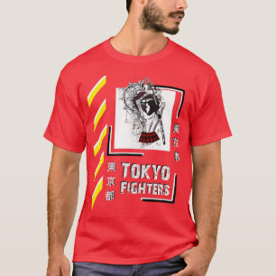 Samurai Warrior Girl Japan Tokyo Fighters Style Cl T-shirt