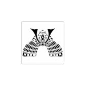 Samurai warrior helmet ornament with hoe / 鍬形兜 	rubberstempel (Afrduk)