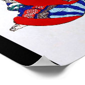 Samurai Warrior Holding a Katana, Yoshitoshi Poster (Hoek)