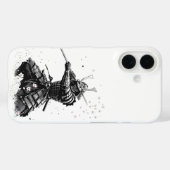 Samurai Warrior in Action Japanese Art Ceramic  Case-Mate iPhone Case (Achterkant (horizontaal))