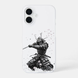 Samurai Warrior in Action Japanese Art Ceramic  iPhone 16 Hoesje