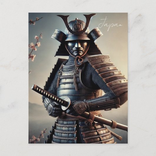 Samurai Warrior Japan Briefkaart (Voorkant)