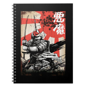 Samurai Warrior Japanse cultuurzwaardvechter Notitieboek