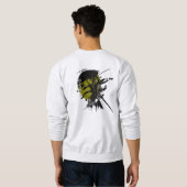 Samurai Warrior Japanse Ink Art T-shirt (Achterkant volledig)
