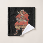Samurai Warrior  Japanse kunst Bad Handdoek (Wasdoekje)