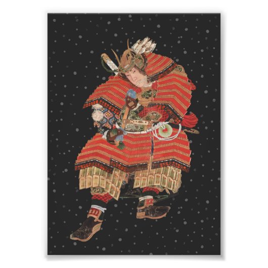 Samurai Warrior Japanse kunst Foto Afdruk (Voorkant)