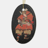 Samurai Warrior  Japanse kunst Keramisch Ornament (Links)
