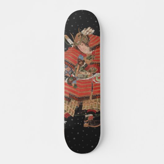 Samurai Warrior  Japanse kunst Skateboard (Voorkant)
