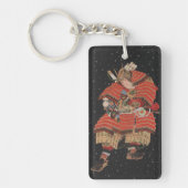 Samurai Warrior  Japanse kunst Sleutelhanger (Voorkant)