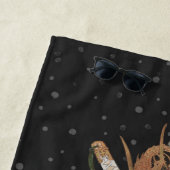 Samurai Warrior Japanse kunst Strandlaken (In situ)