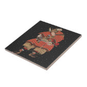Samurai Warrior  Japanse kunst Tegeltje (Zijkant)