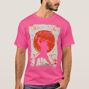 Samurai Warrior Japanse zwaardvechter T-shirt