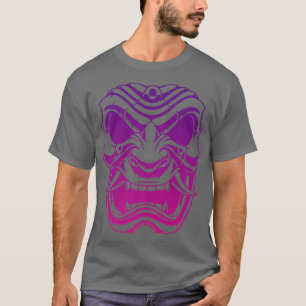 Samurai Warrior Mask, Hannya Oni Mask Japan Anime T-shirt