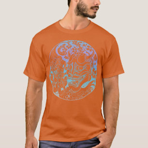 Samurai Warrior Mask, Hannya Oni Masker Japan Anim T-shirt
