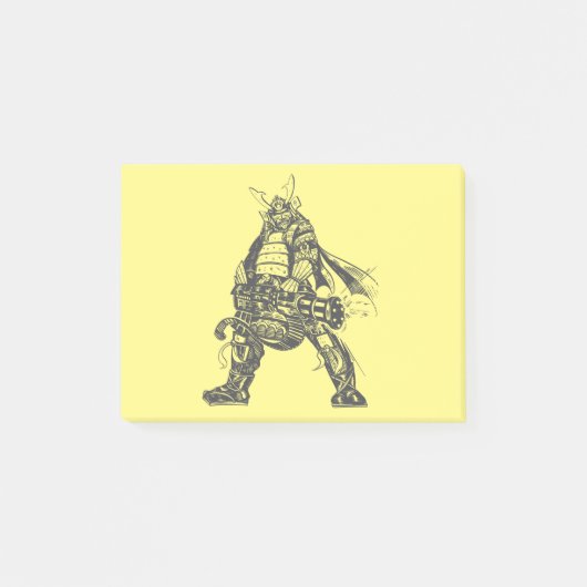 Samurai Warrior met Rapid Fire Pistool Post-it® Notes (Voorkant)