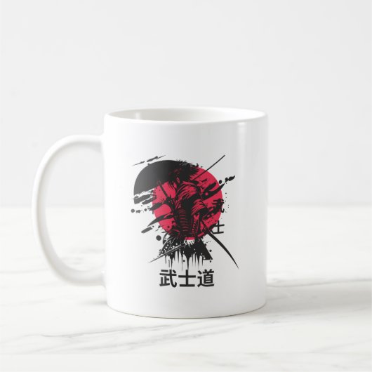 Samurai Warrior Mug – Bushido Code Design Koffiemok (Links)