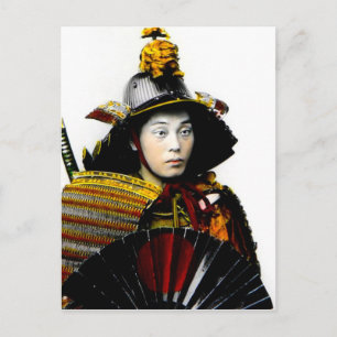 Samurai Warrior of Old Japan  Warrior 侍 Briefkaart