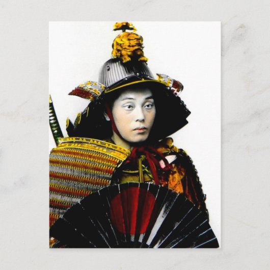 Samurai Warrior of Old Japan  Warrior 侍 Briefkaart (Voorkant)