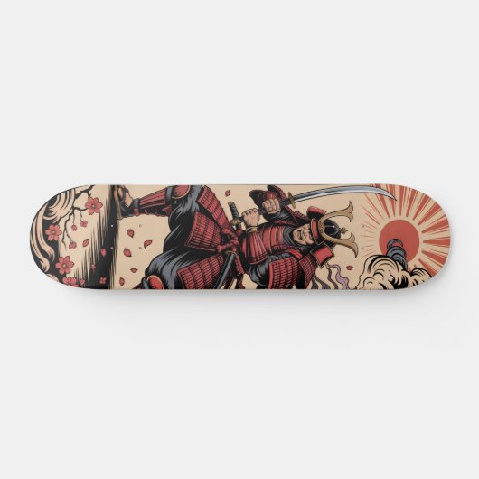 Samurai warrior Skateboard (Horizontaal)