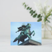 Samurai Warrior Statue - briefkaart (Staand voorkant)