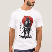 Samurai Warrior T-shirt – Japanse Bushido kunst (Voorkant)