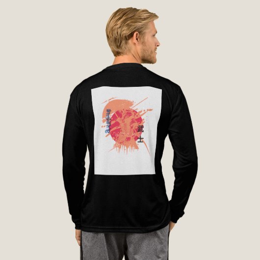 Samurai Warrior T-Shirt – Japanse grafische kunst (Achterkant)