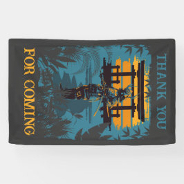 Samurai Warrior Verjaardagsfeestje op maat Spandoek