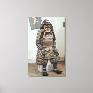 Samurai Warrior's Armor Canvas Afdruk