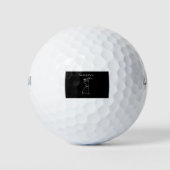 Samurai-weg van het cadeau van het krijgsgeschenk golfballen (Voorkant)