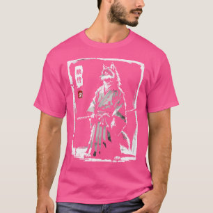Samurai Wolf Japanse kunst Sumi-E Wolf T-shirt