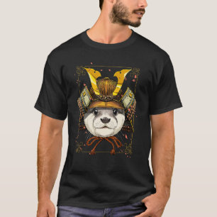 Samurai Zee Otter Japanse Warrior Bushido Japans T-shirt