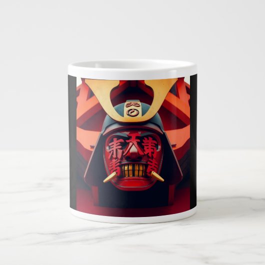 Samuraimasker Extra Grote Beker (Voorkant)