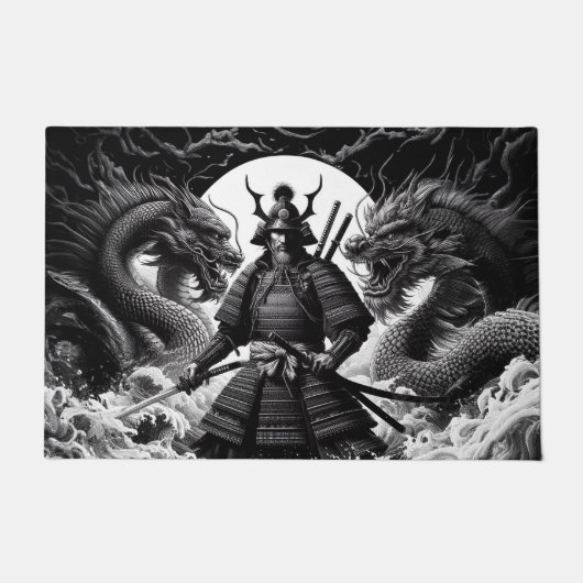 Samuraj en de draken deurmat (Voorkant)