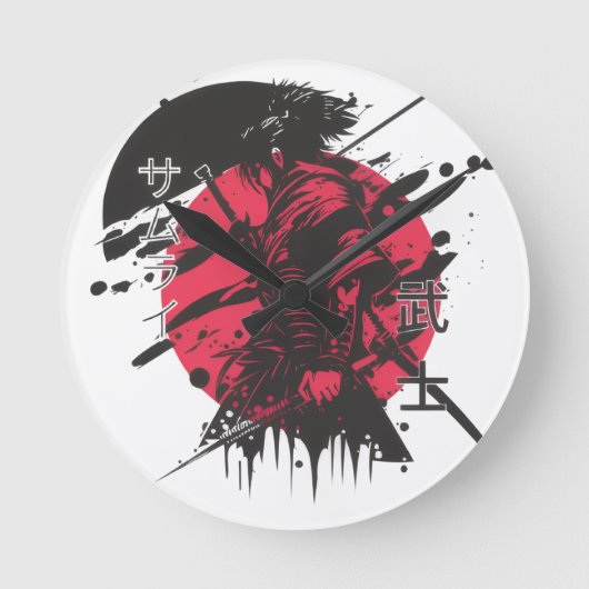 Samuri Style Ronde Klok (Voorkant)