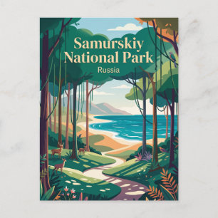 Samurskiy Nationaal Park Rusland Briefkaart