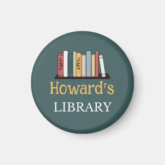 S'AMUSER ! Magnet - Bibliothèque - Personnalisé - (Devant)