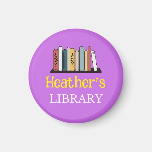 S'AMUSER ! Magnet - Bibliothèque - Personnalisé -  (Devant)