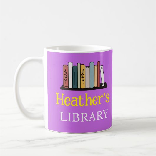 S'AMUSER ! Mug - Bibliothèque - Personnalisée - Aj (Gauche)