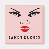 Samut Sakhon, Thailand Woman Vriendin Magneet (Voorkant)