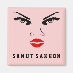 Samut Sakhon, Thailand Woman Vriendin Magneet